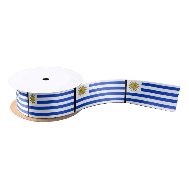 Uruguay Flag Satin Ribbon (Spool)