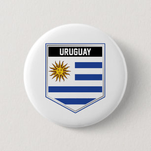 Uruguay Flag Shield Button