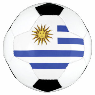 Uruguay flag soccer ball