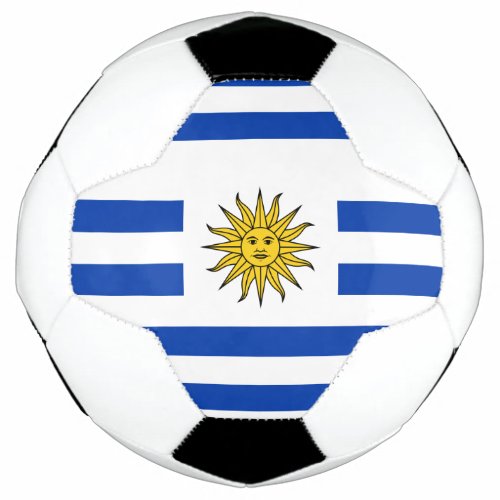 uruguay flag soccer ball