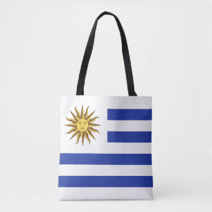 Uruguay flag tote bag