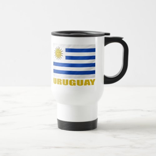 Uruguay Flag Travel Mug