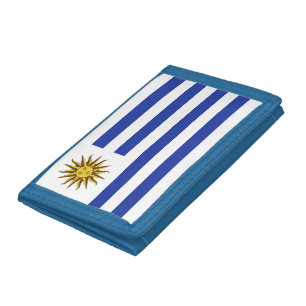 Uruguay flag tri-fold wallet