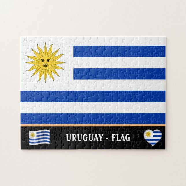 Uruguay Flag & Uruguayan country / Uruguay Jigsaw Puzzle (Horizontal)