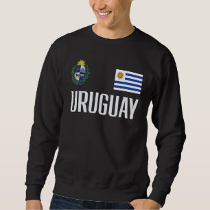 Uruguay Flag Uruguayan Football Soccer Fan Men Wom Sweatshirt