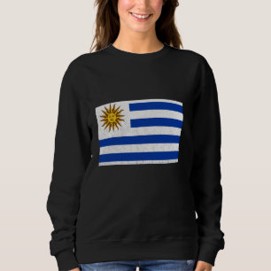 Uruguay Flag Uruguayan Roots Vintage Uruguayan Pri Sweatshirt