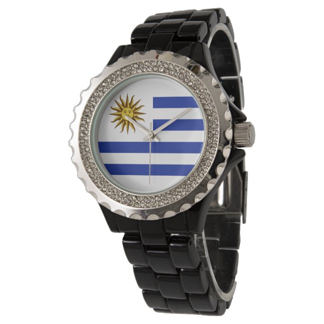 Uruguay flag watch (Angled)
