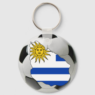 Uruguay futbol keychain