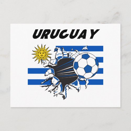 Uruguay Futbol Stationery Postcard