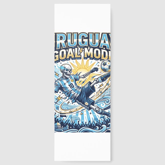 Uruguay Goal Mode Skeleton Striker Nations Dynamic Bookmarks (Front)