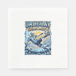 Uruguay Goal Mode Skeleton Striker Nations Dynamic Napkins