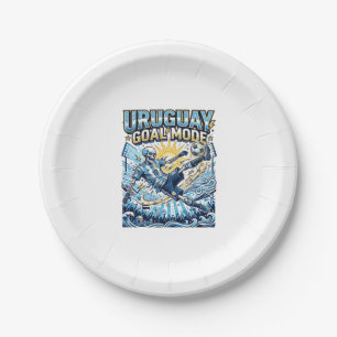 Uruguay Goal Mode Skeleton Striker Nations Dynamic Paper Plates
