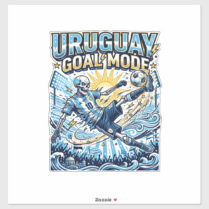 Uruguay Goal Mode Skeleton Striker Nations Dynamic Sticker