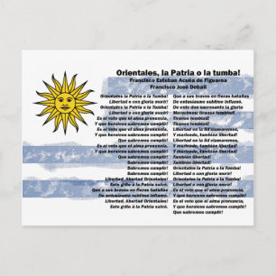 Uruguay - Himno Nacional Postcard
