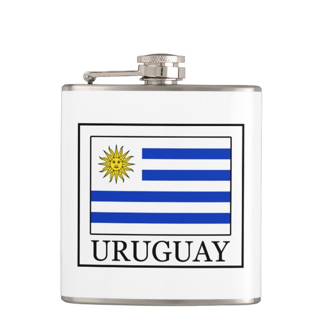 Uruguay Hip Flask (Front)