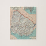 Uruguay Jigsaw Puzzle<br><div class="desc">Mapa de la Republica Oriental del Uruguay. By Paz Soldan,  Mariano Felipe,  1821-1886 (188). Published by ''Buenos Aires: Felix Lajouane,  Editor".</div>
