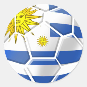Uruguay La Celeste Uruguayan soccer fans gifts Classic Round Sticker