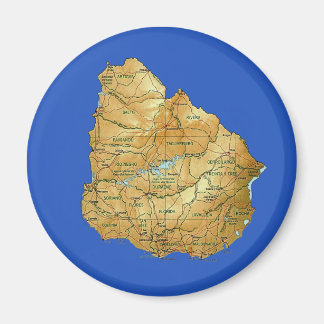 Uruguay Map Magnet