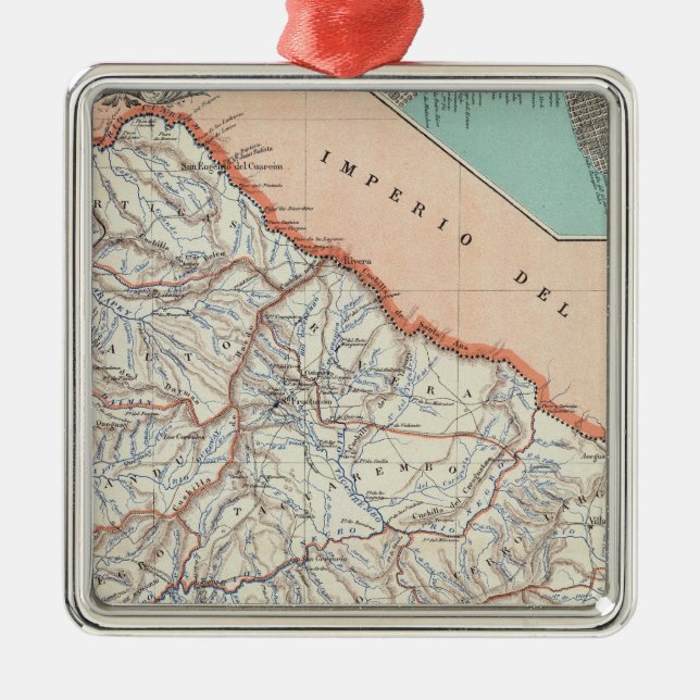 Uruguay Metal Ornament (Front)