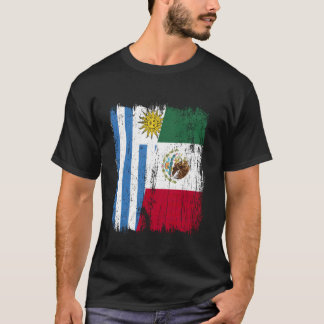 Uruguay Mexico Half Flag Uruguayan Mexican Heritag T-Shirt