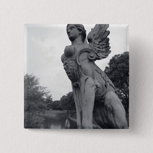 Uruguay, Montevideo, Barrio Prado, mythological Button (Front)