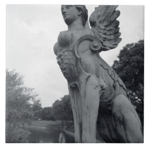 Uruguay, Montevideo, Barrio Prado, mythological Ceramic Tile