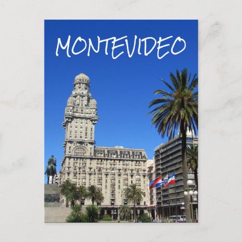 uruguay montevideo plaza postcard