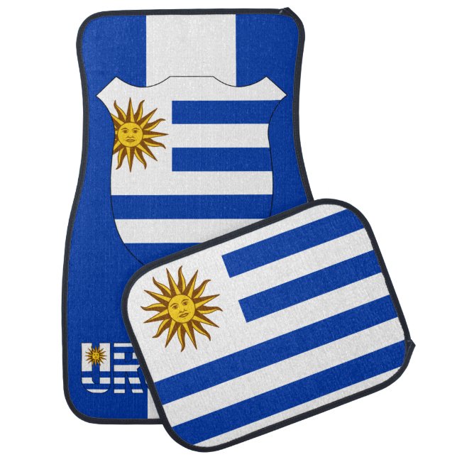 Uruguay National Flag Patriotic Car Floor Mat (Set)