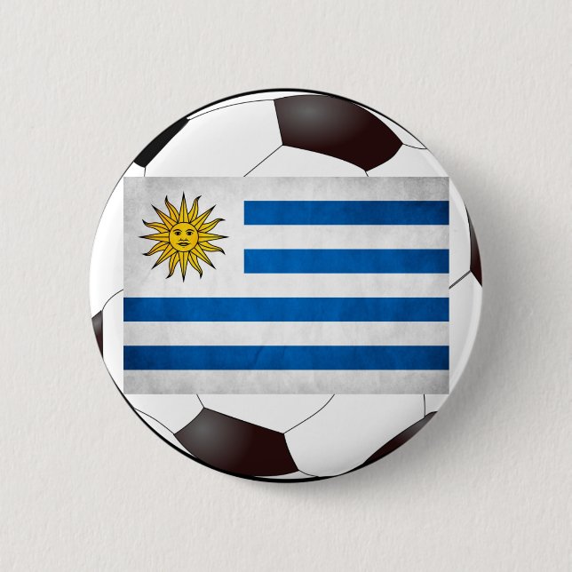 Uruguay National Flag Pinback Button (Front)