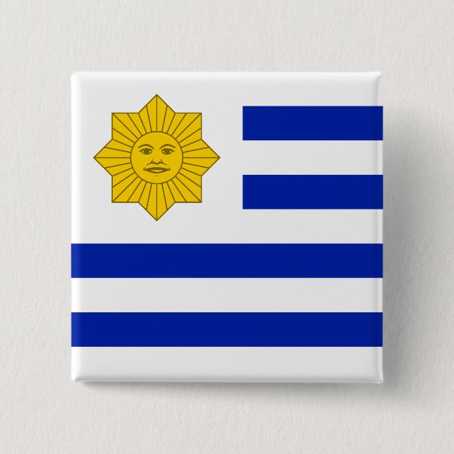 Uruguay (Oribe), United States flag Button (Front)