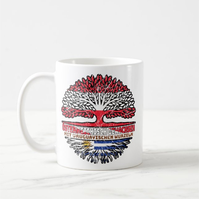 Uruguay Österreichische Baum Coffee Mug (Left)