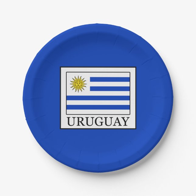 Uruguay Paper Plates (Front)