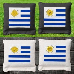 Uruguay patriotic bags, Uruguay Flag Cornhole Bags