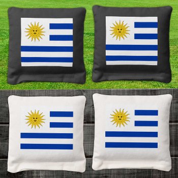 Uruguay Patriotic Bags  Uruguay Flag Cornhole Bags by FlagMyWorld at Zazzle