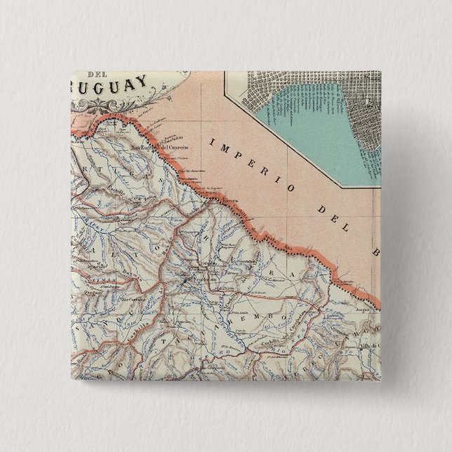 Uruguay Pinback Button (Front)