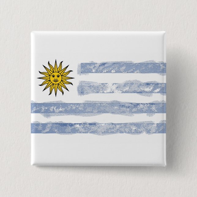 Uruguay Pinback Button (Front)
