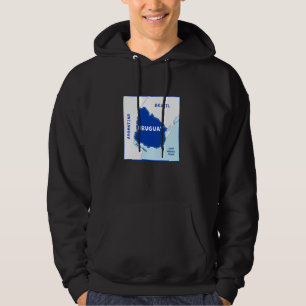 Uruguay Political map in flag colors. Neighboring Hoodie