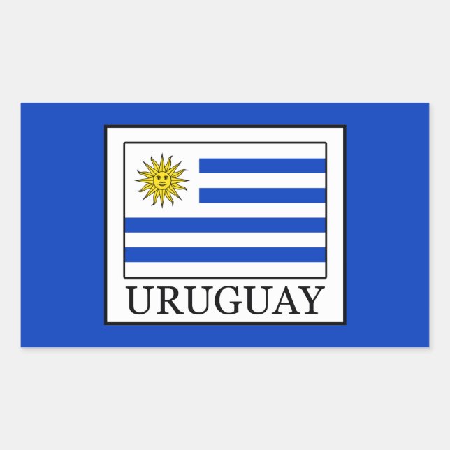 Uruguay Rectangular Sticker (Front)