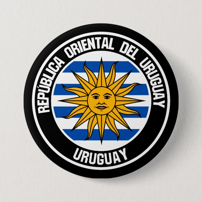 Uruguay Round Emblem Button (Front)