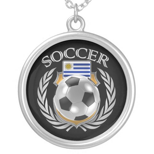 Uruguay Soccer 2016 Fan Gear Silver Plated Necklace