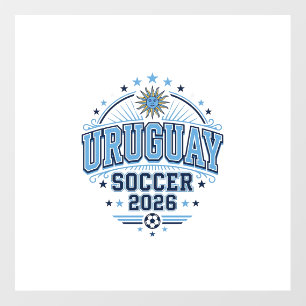 Uruguay Soccer 2026 Soccer Bold Country Typography Floor Decals