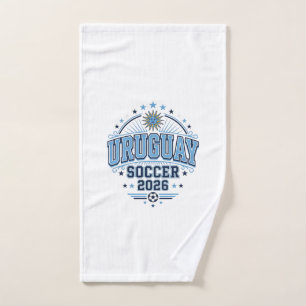 Uruguay Soccer 2026 Soccer Bold Country Typography Hand Towel