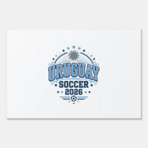 Uruguay Soccer 2026 Soccer Bold Country Typography Sign