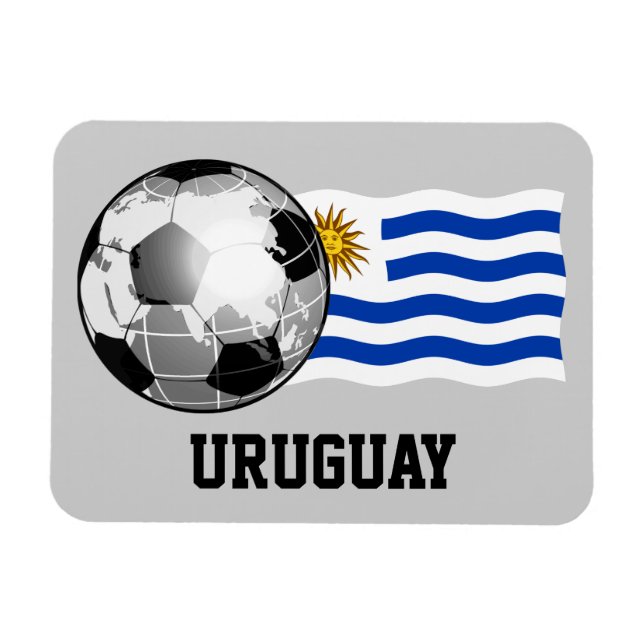 Uruguay Soccer Magnet (Horizontal)