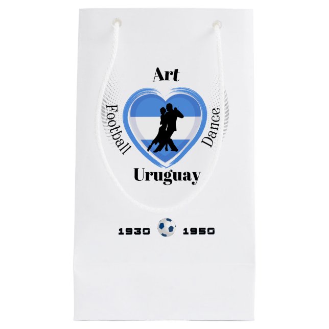 Uruguay Soccer Small Gift Bag (Front)