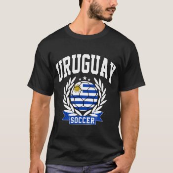 Uruguay Soccer T-shirt by mcgags at Zazzle