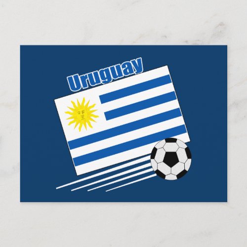Uruguay Soccer Team Postcard