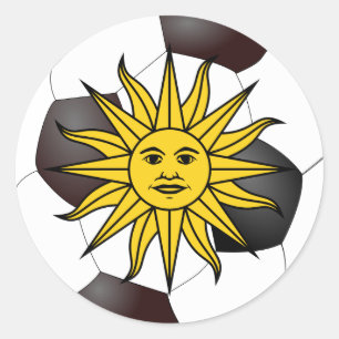 Uruguay "Sol de Mayo" Classic Round Sticker