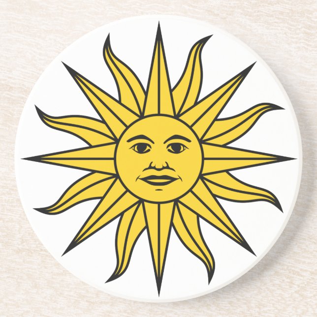 Uruguay Sol de Mayo Drink Coaster (Front)