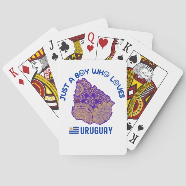 Uruguay South American Country Poker Cards (Back)